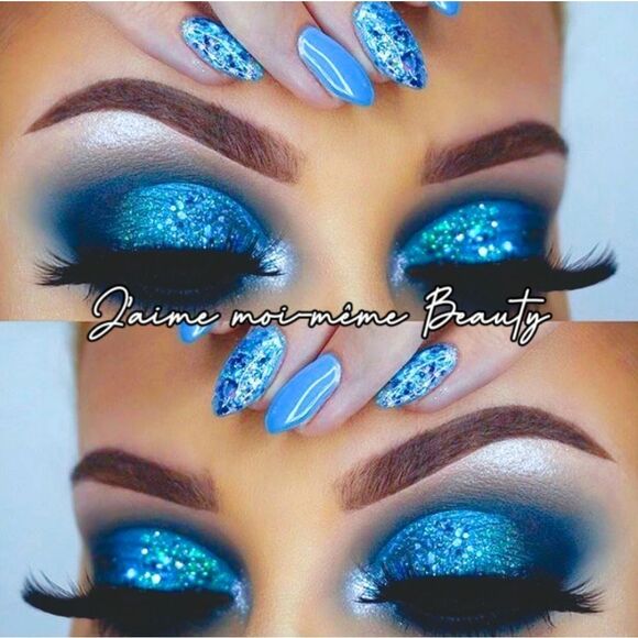 MAC Holographic Teal Glitter Brilliants (Teal With Blue Shift) - Picture 11 of 16